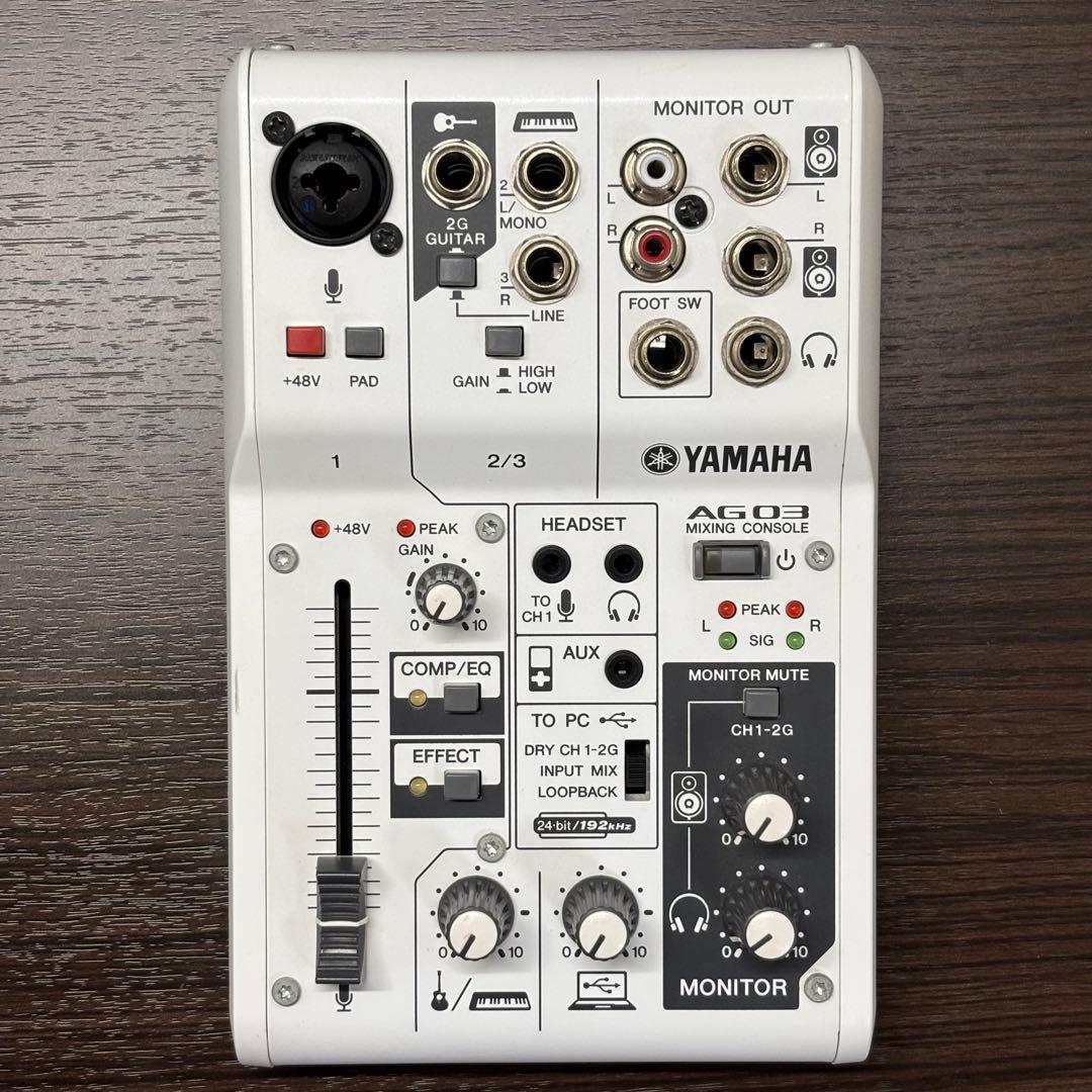 YAMAHA AG03 ミキシングコンソール オーディオインターフェース