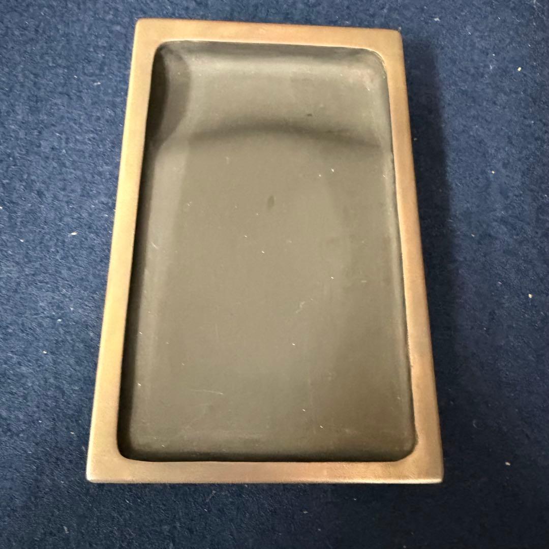 硯箱 平安 象彦 蒔絵 象嵌 硯 水滴 書道具 未使用 長期保管品