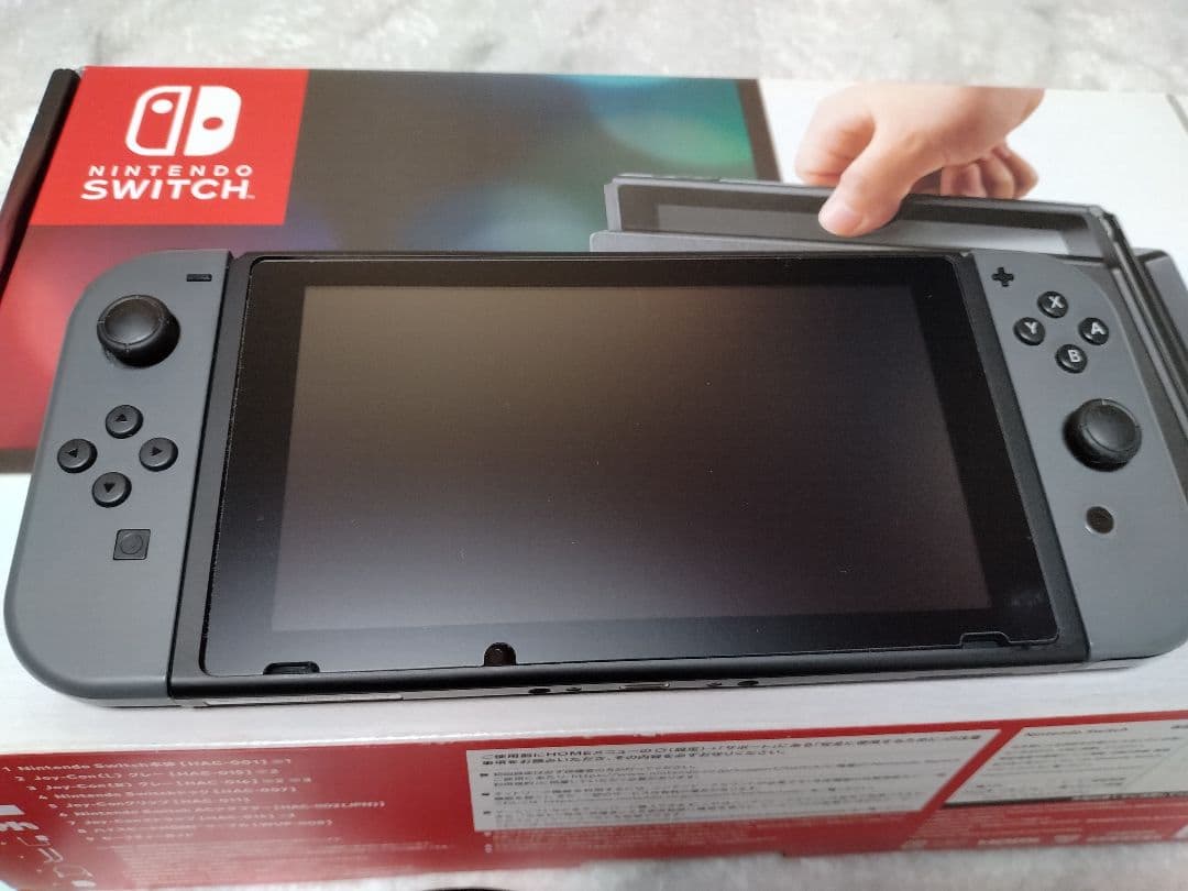 Nintendo Switch本体 グレー 付属品 SDカード64GB +オマケ