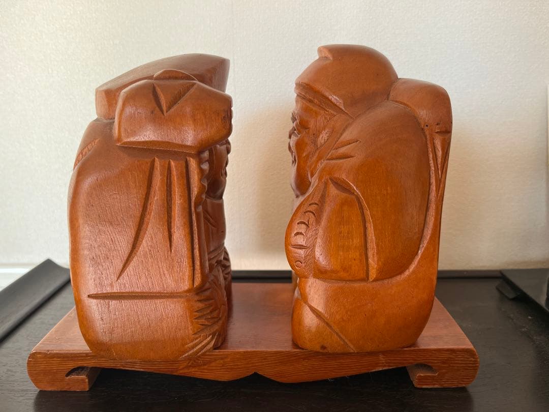 木製福の神像 2体セット