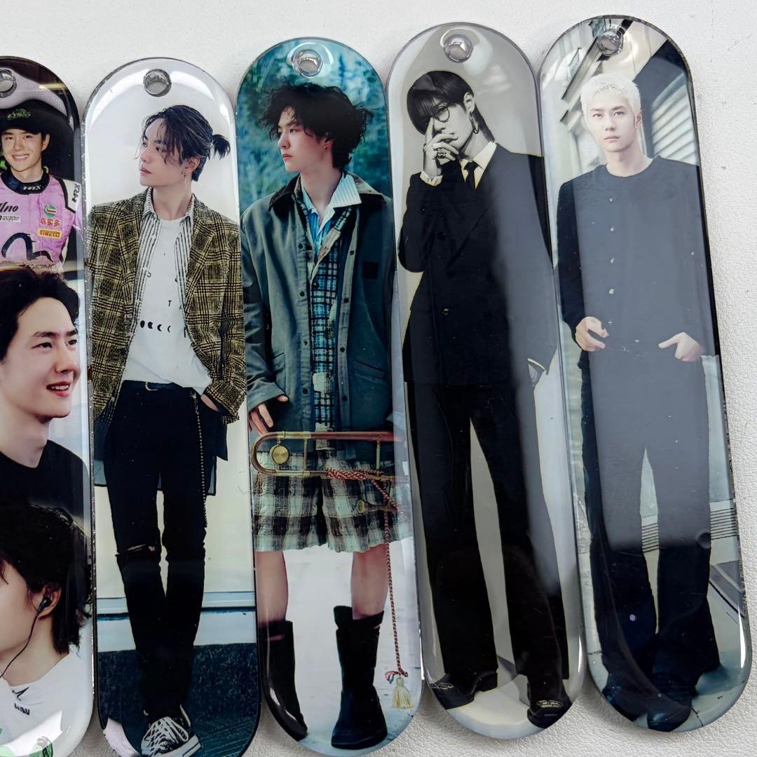 王一博 新作　可愛い　栞　レジンキーホルダー 7点セット❣️0126