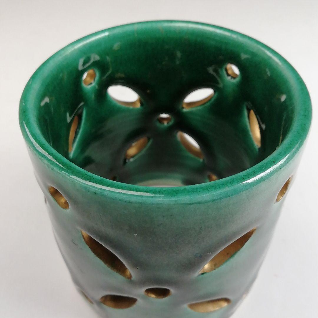 Ｔ８９５　蓋置　『七宝透　蓋置』『加賀瑞山 造』　共箱　茶道具