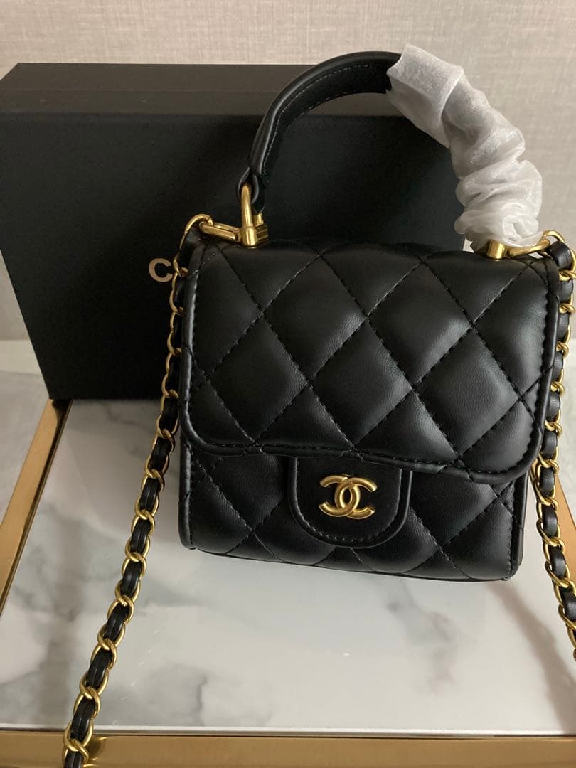 CHANEL ノベルティ チェーン ミニショルダーバッグ ミラー付き