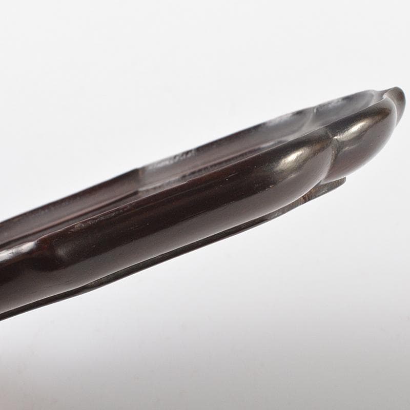 中国　唐木紫檀製　茶托　小皿　五客　V　R6552E