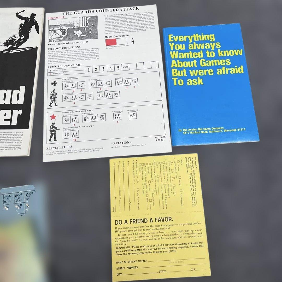 Squad Leader スコードリーダー アバロンヒル