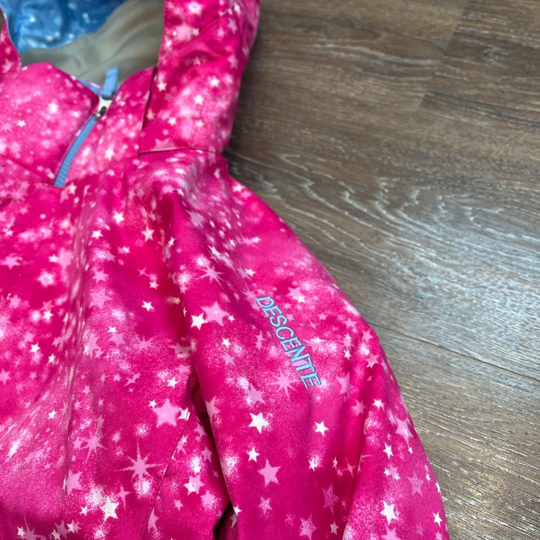 デサント　美品　　セットアップ　上下　スキーウェア　130 女の子