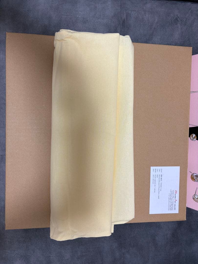 奥田雄太　yuta okuda 絵画　ピンク原画　キャンバス　現代アート　②