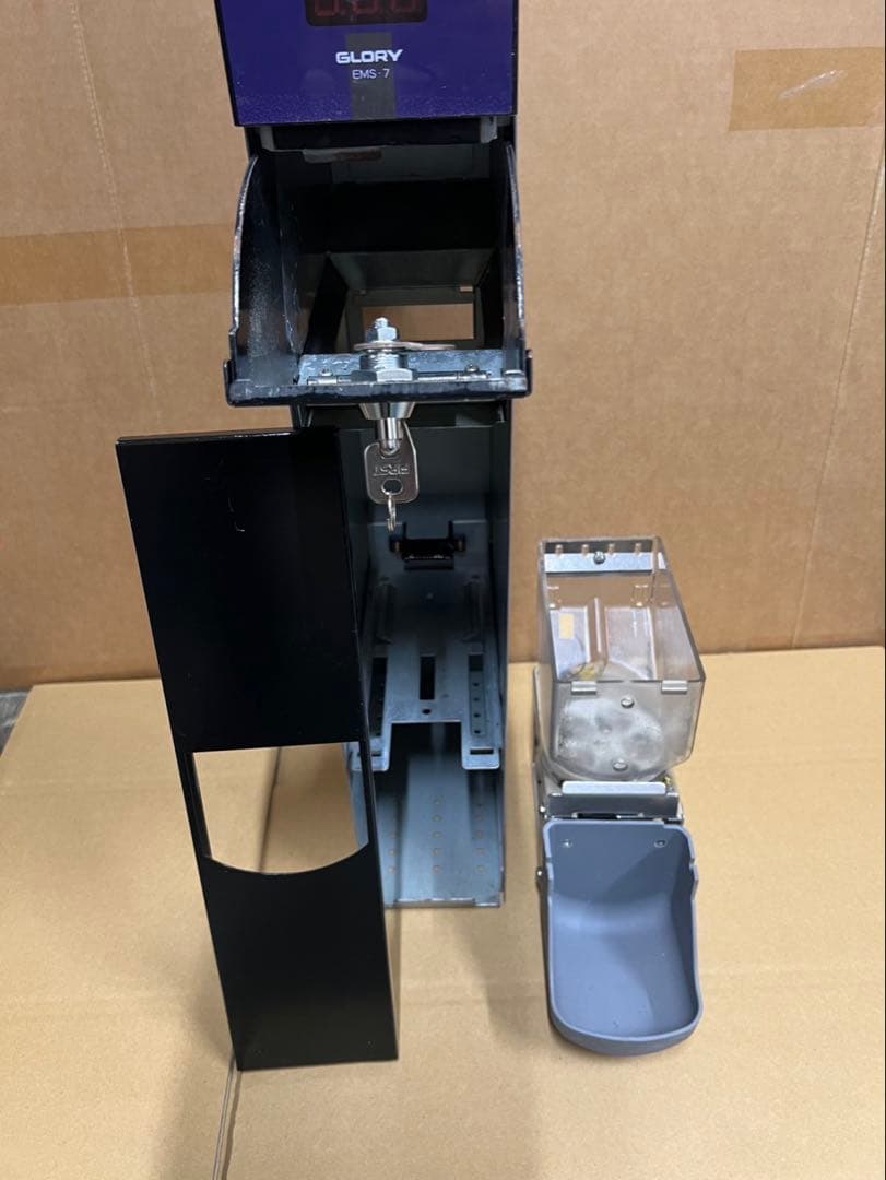 両替機　グローリーEMS-7（改）1000円→100円×10枚　領収書OK
