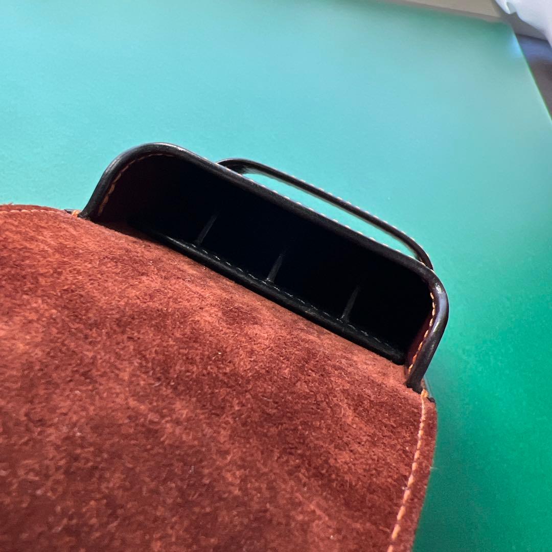 【美品・カラーオーダー品】 革小物yoshii オーダー万年筆ケース（4本差し）