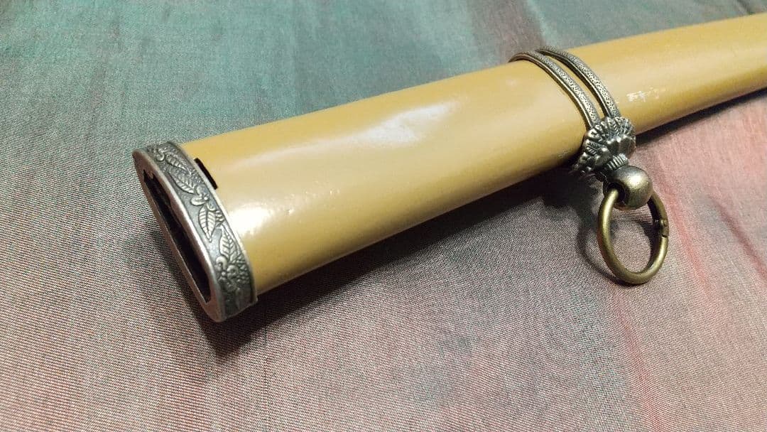 【アルミ鞘】鞘 軍刀 日本刀 刀剣 拵え 佩鐶 責金 鐺 石突 口金 日本軍