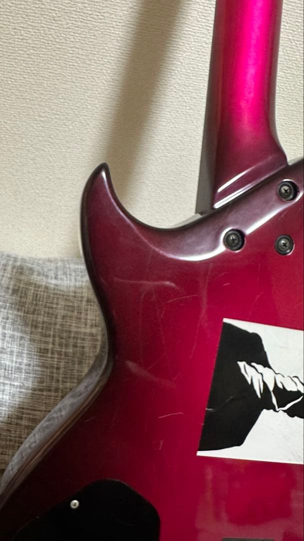 ぢ*い様 ジャンク　Aria Pro II PE-JR600 レッド ギター ケ