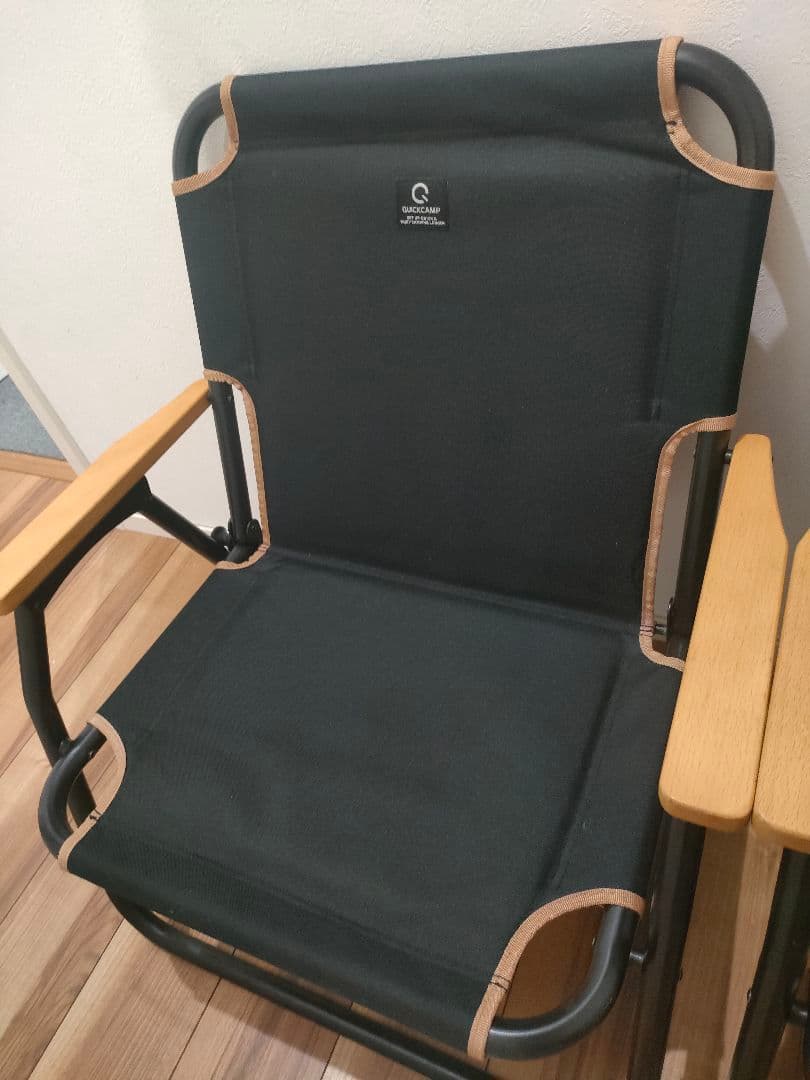 【直接受渡し】QUICKCAMP 折りたたみ式アウトドアチェア 2脚セット