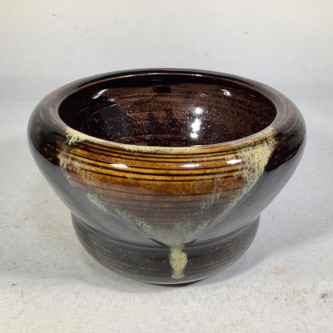 膳所焼　瓢箪　建水　陽炎園　茶道具　送料無料