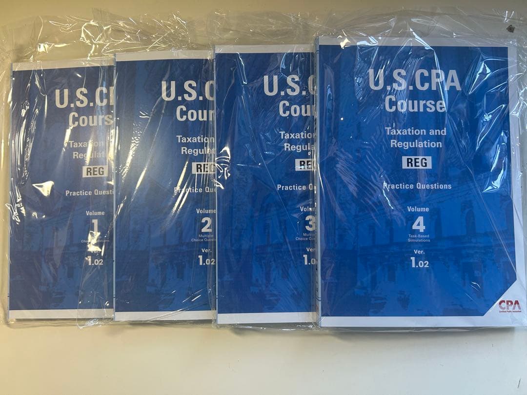 【最新版】CPA会計学院USCPAテキスト問題集 全科目セット