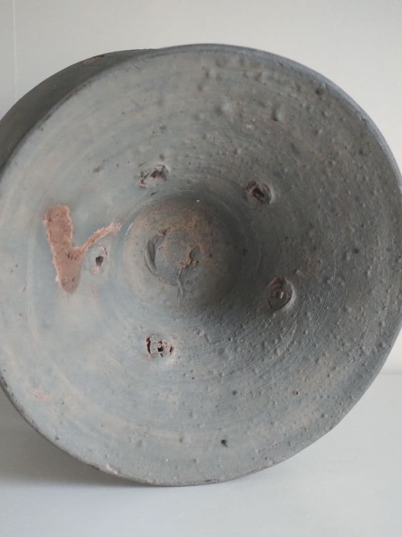 須恵器　高脚壺　古美術骨董古道具インテリア花入器オブジェ