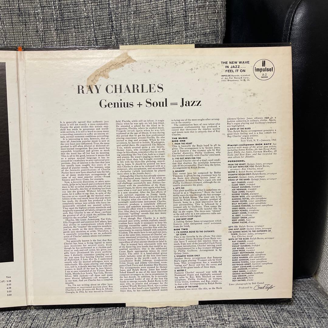 洋楽 Ray Charles Genius + Soul = Jazz
