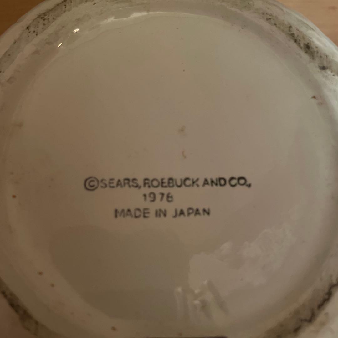 ビンテージ 小物 キノコ型陶器お菓子入れ 置物 古道具 アンティーク