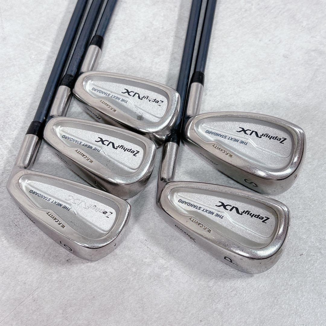 T155 ミズノ ゴルフクラブ レディース セット 9点 ゼファー 星 パープル