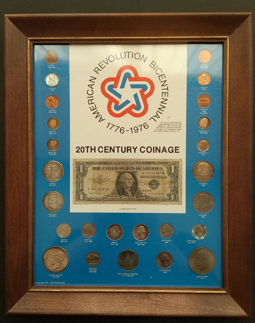 アメリカ独立200周年 記念プレート 額縁入り