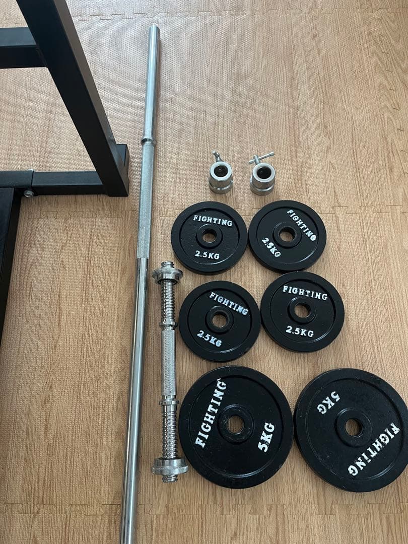 ベンチ台　シャフト　バーベル セット 筋トレ　ベンチ