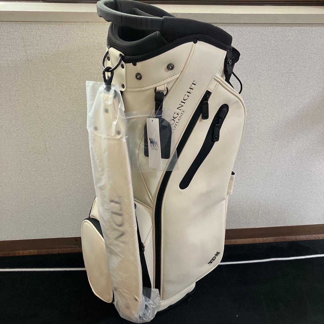 即日発送 新品 TDN GOLF スコットランド発 スタンドバッグ オフホワイト