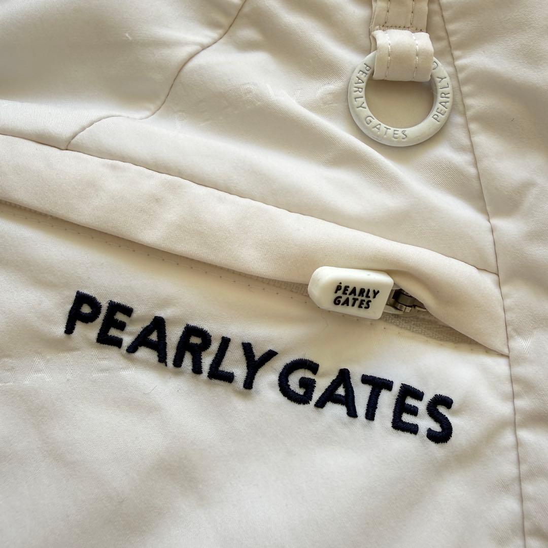 現行モデル　中綿　防寒　パーリーゲイツ　パンツ　L〜XL相当 白　総柄　5