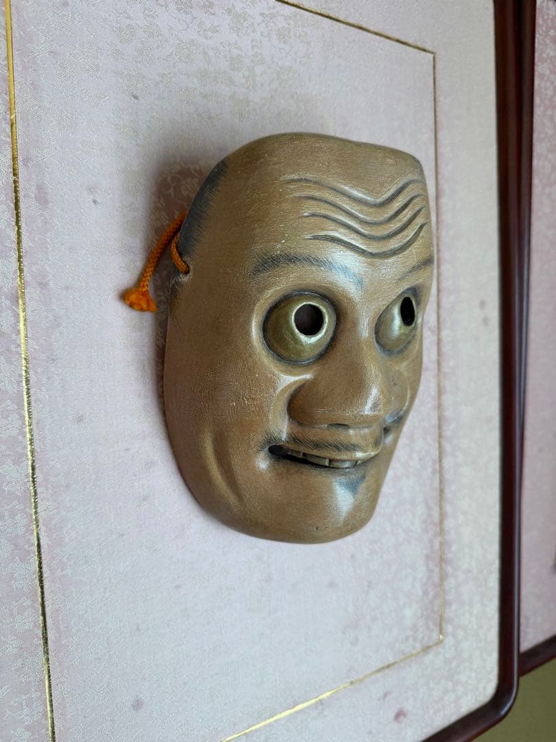 能面 狂言面 賢徳(けんとく) 木彫り