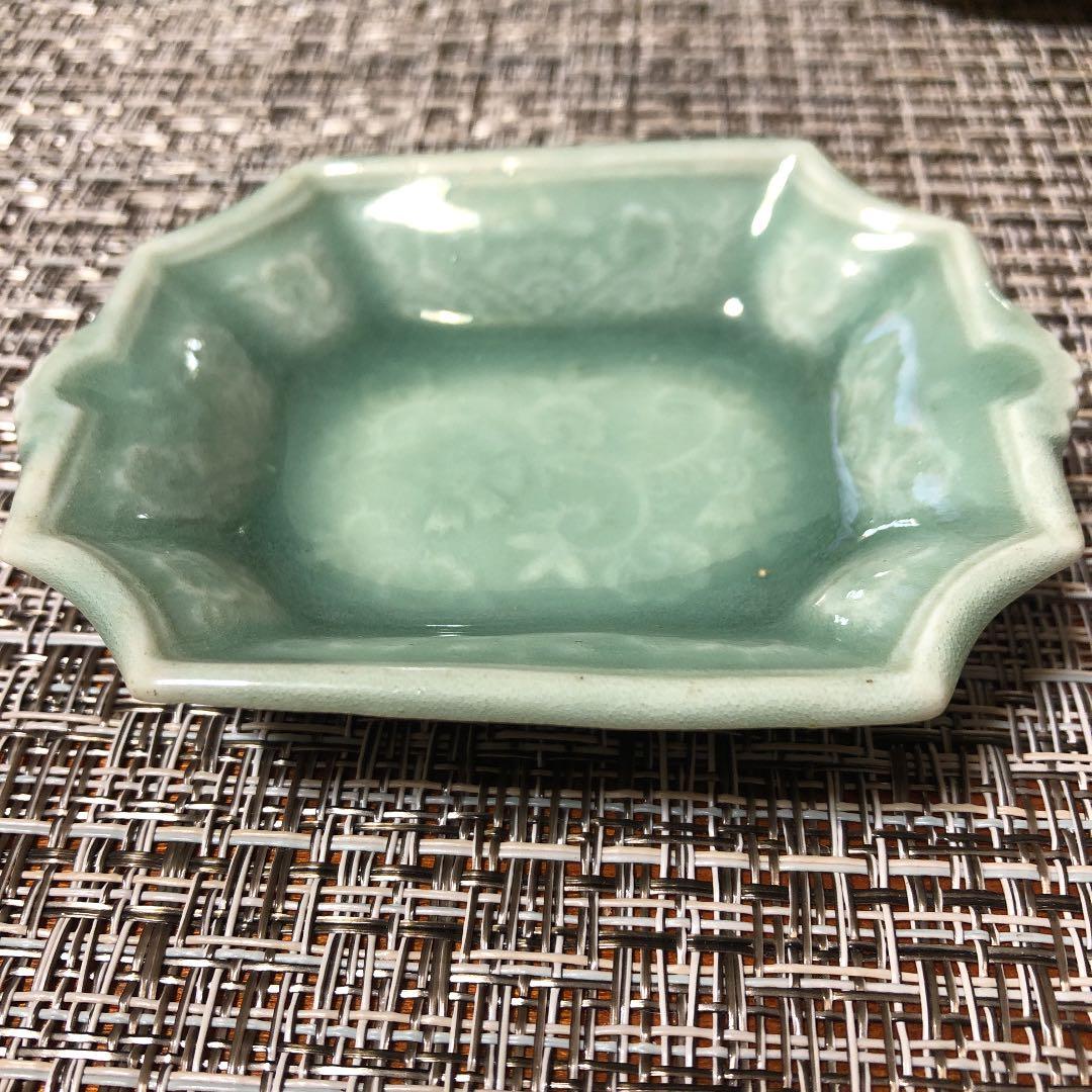 骨董 貴重品 古三田青磁豆皿　レア物