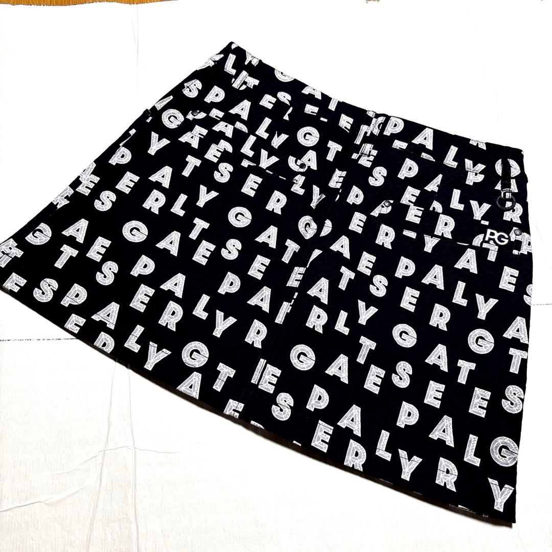 新品タグ付 パーリーゲイツ レディースゴルフウェア ストレッチスカート 総柄 M