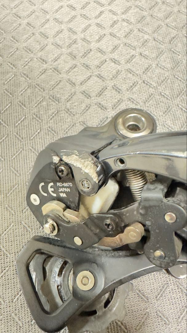 SHIMANO PD-6870 リアディレイラー シルバー/ブラック