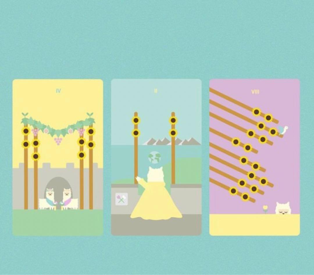 ✨新品未開封✨　ポップでキュートなアルパカタロットカード　オラクルカード