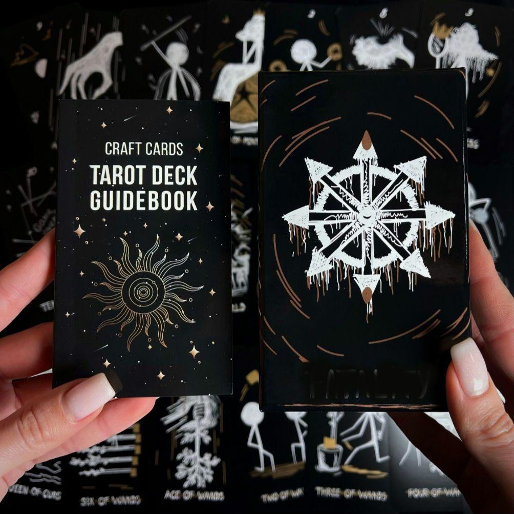 新品　漆黒の金箔エッジ 怖くて優しいタロットカード 全78枚 ブラックナイト