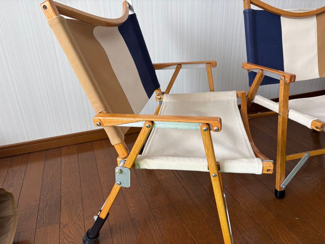 刻印有り カーミットチェア ワイド 2脚セット 純正シート付 コンダクターズ