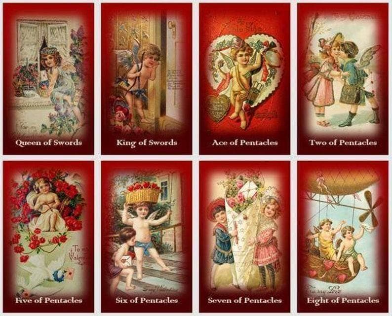 【正規品】１点のみ✨海外希少タロット【新品】バレンタインデー タロットカード