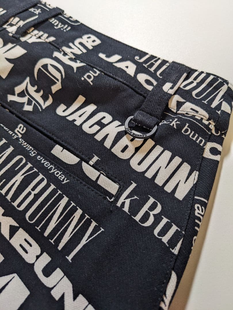 新品未使用タグ付き★JACKBUNNY ロゴプリント ブラックスカート　人気