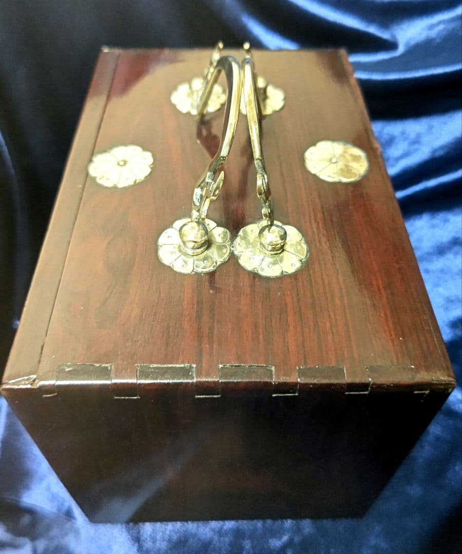 麻雀牌 骨牌 アンティーク 木箱 最高級 レトロ 竹牌 紫檀