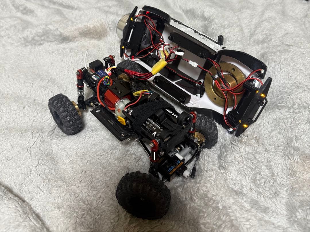 ミニッツ 京商mini-z 4×4 シャーシ&プロポ ルビコンボディジャンク品