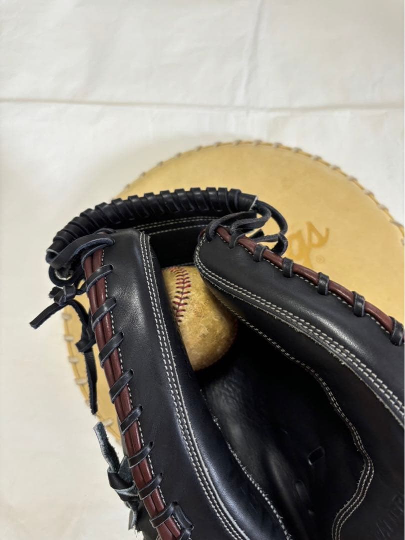 ZETT グローブ　軟式用　山﨑モデル　黒