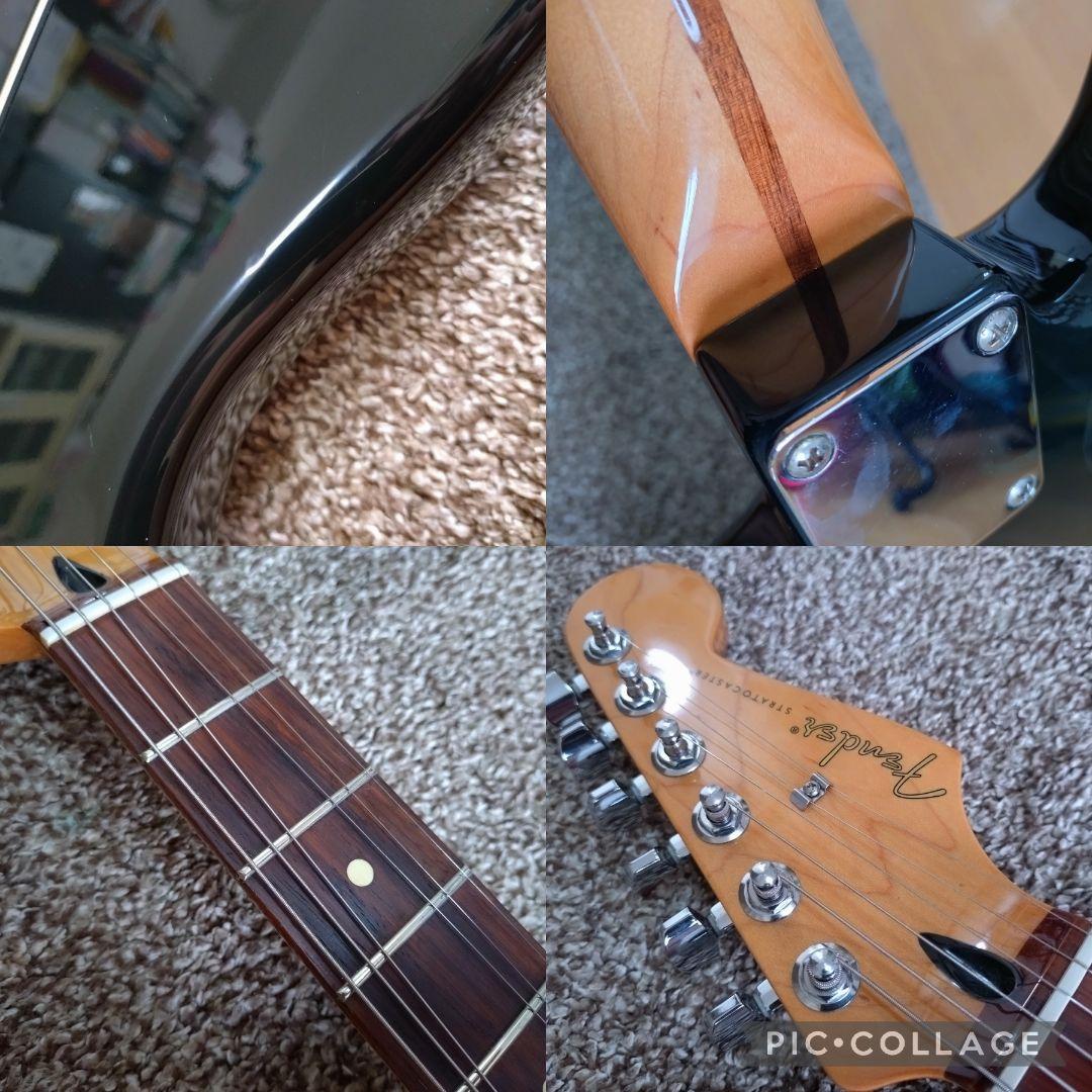 fender black top strat caster エレキギター