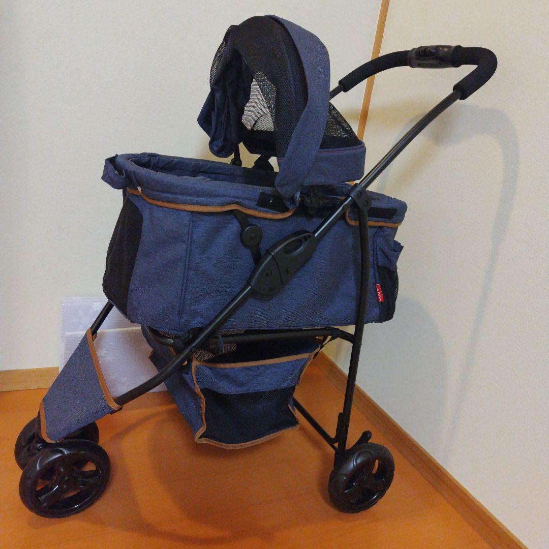 デニム調 中型犬 ペットカート