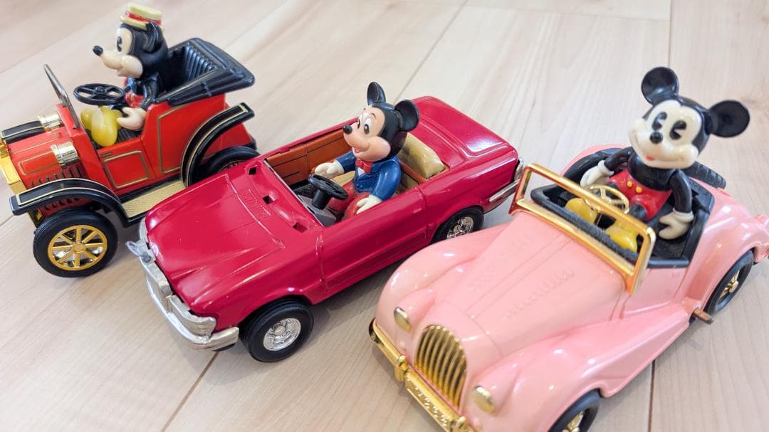 ミッキーマウス レトロカー 3台セット