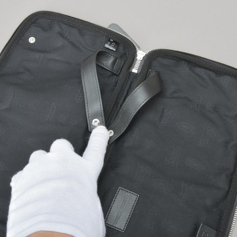 未使用同様◇GUCCI グッチ ネクタイケース マルチケース レザー グレー