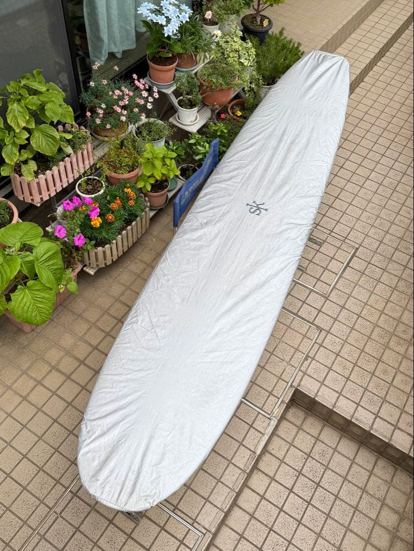 ロングボード　シーコングTIP 9.10 ボードケース付き（手渡し限定）