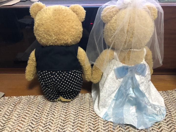 結婚式用 テッドアレンジ オーダーメイド ペアテディーベアー