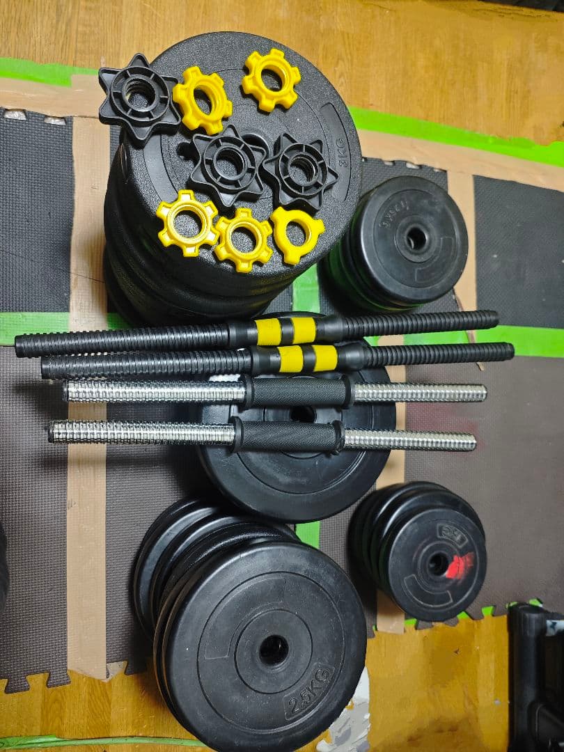 ウエイトトレーニング ダンベルシャフト セット