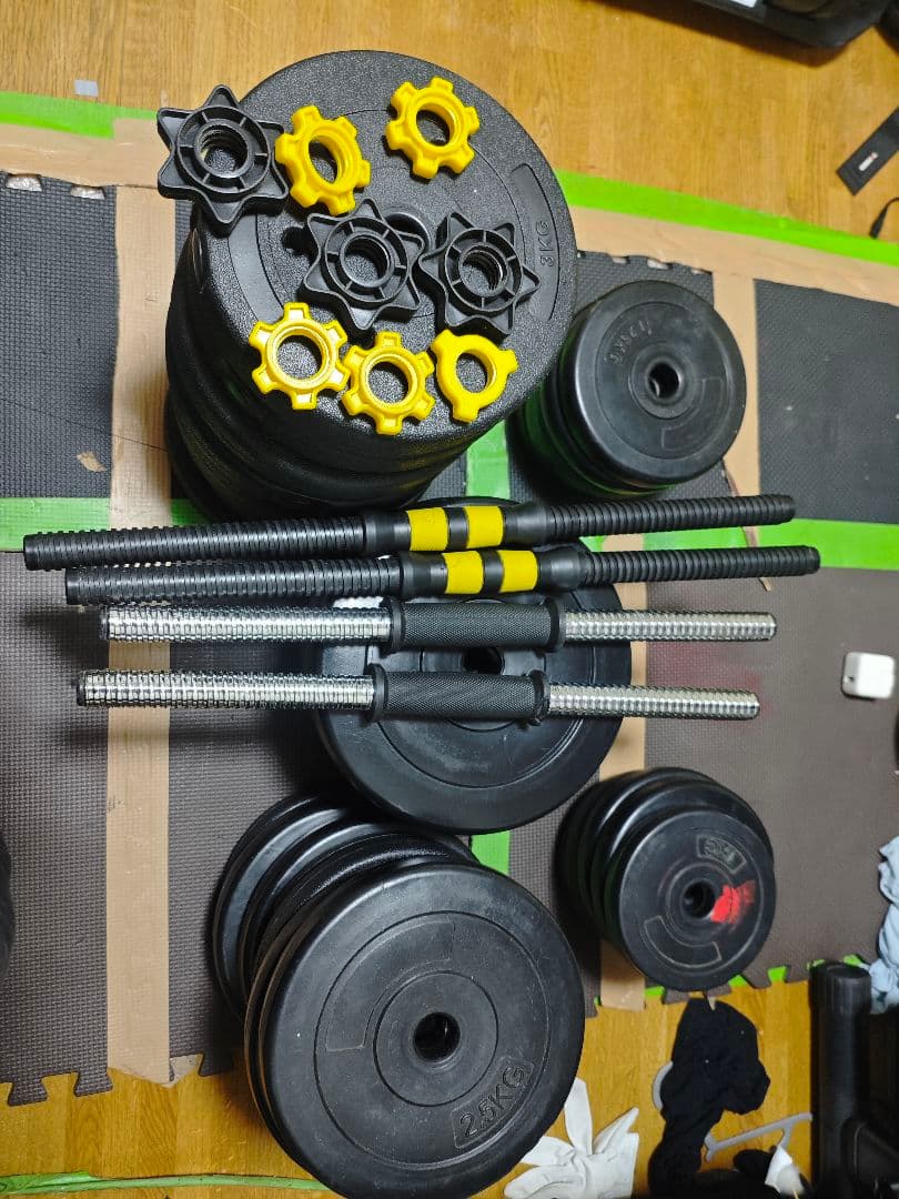 ウエイトトレーニング ダンベルシャフト セット