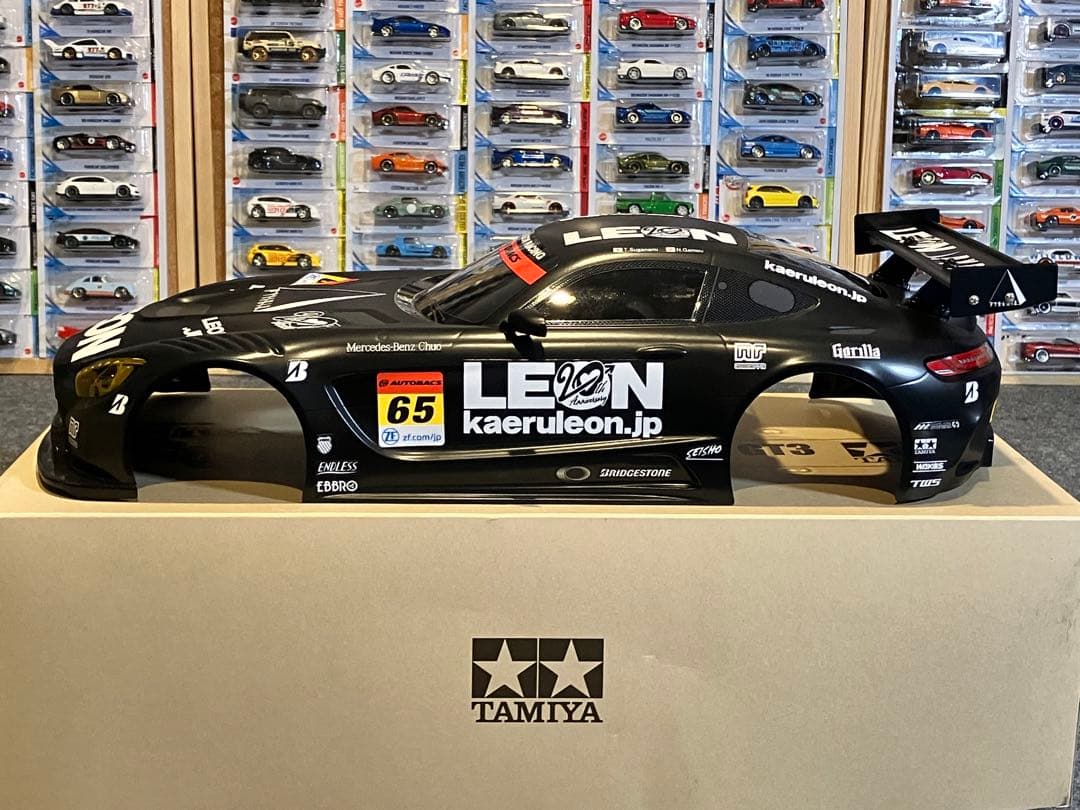 タミヤ ラジコン RC MERCEDES-AMG GT3 塗装済 スペアボディ黒