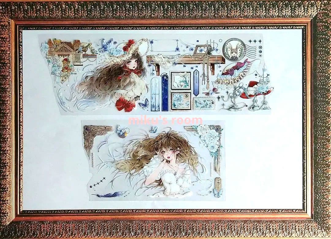 ☆再販☆J39＃赫兰庄园(虹光)糖分超标切り売り海外人物マステ赫蘭荘園女の子