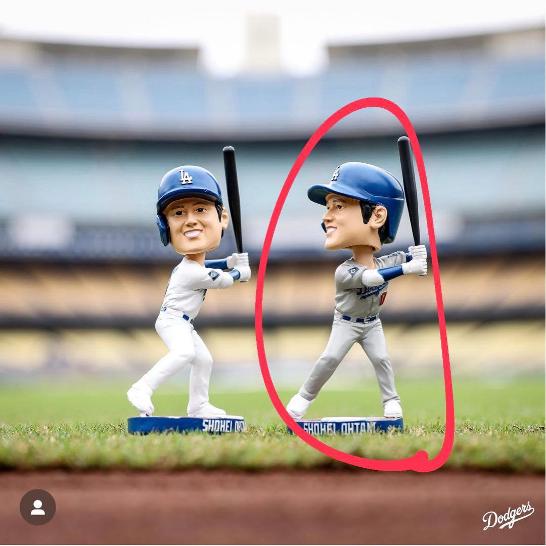 大谷翔平　ボブルヘッド　グレー　ビジターユニフォーム　5/16配布1700個限定