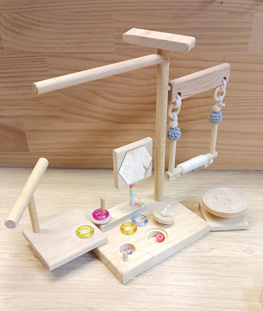 ga7　ミニアスレチック　止まり木　バードトイ　フォージングトイ　文鳥　インコ